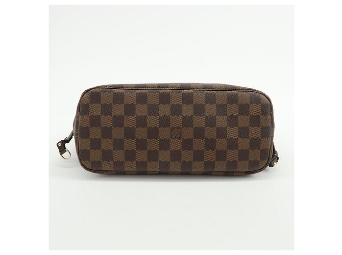 Borsa a spalla Louis Vuitton Damier Neverfull PM Ebene N51109 - vista 5