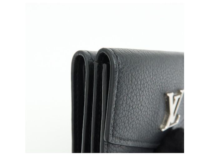 Louis Vuitton Portefeuille Lock Mini Compact Wallet Noir M63921 - vista 10