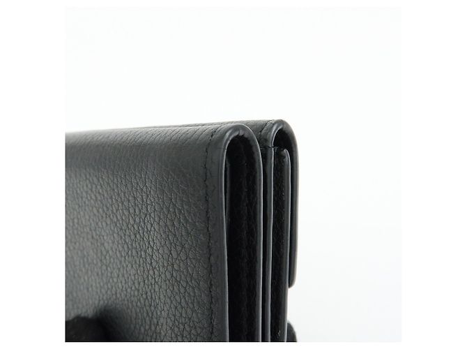 Louis Vuitton Portefeuille Lock Mini Compact Wallet Noir M63921 - vista 13