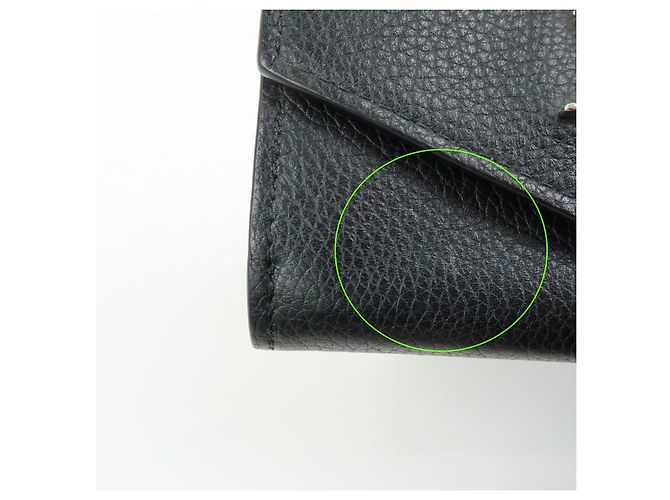 Louis Vuitton Portefeuille Lock Mini Compact Wallet Noir M63921 - vista 15
