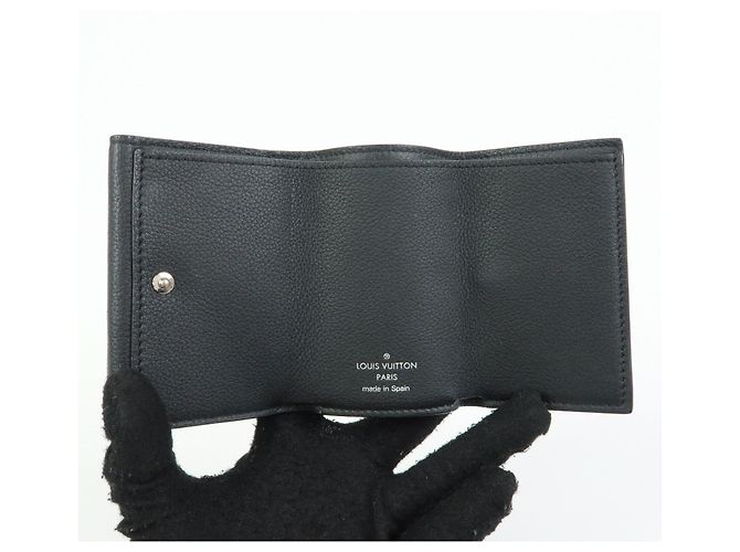 Louis Vuitton Portefeuille Lock Mini Compact Wallet Noir M63921 - vista 17
