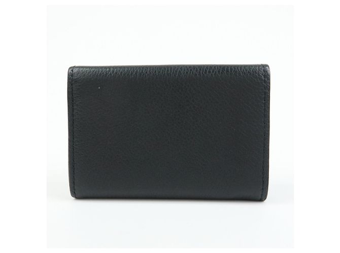 Louis Vuitton Portefeuille Lock Mini Compact Wallet Noir M63921 - vista 2