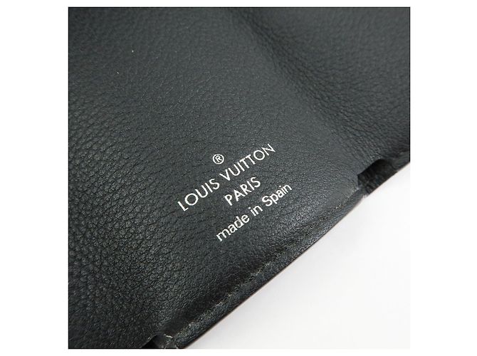 Louis Vuitton Portefeuille Lock Mini Compact Wallet Noir M63921 - vista 22