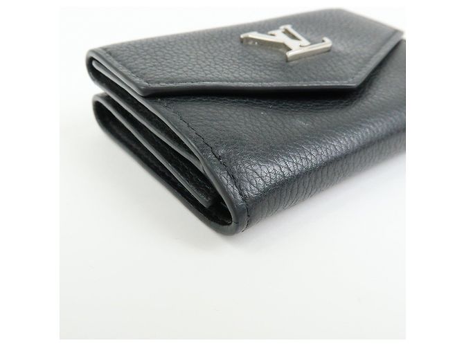 Louis Vuitton Portefeuille Lock Mini Compact Wallet Noir M63921 - vista 6