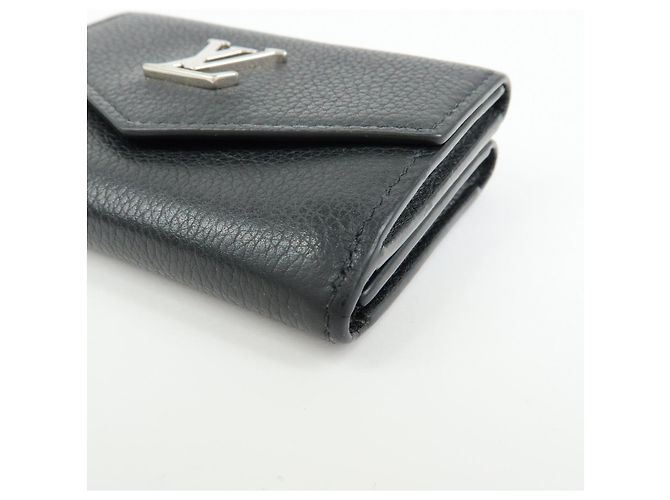 Louis Vuitton Portefeuille Lock Mini Compact Wallet Noir M63921 - vista 7