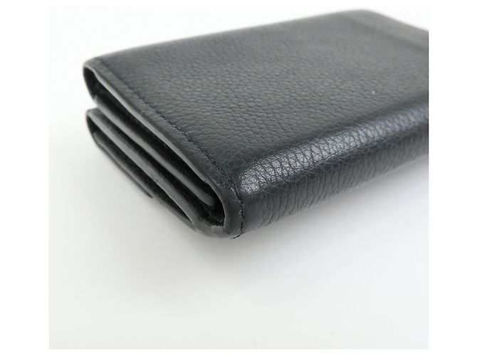 Louis Vuitton Portefeuille Lock Mini Compact Wallet Noir M63921 - vista 8
