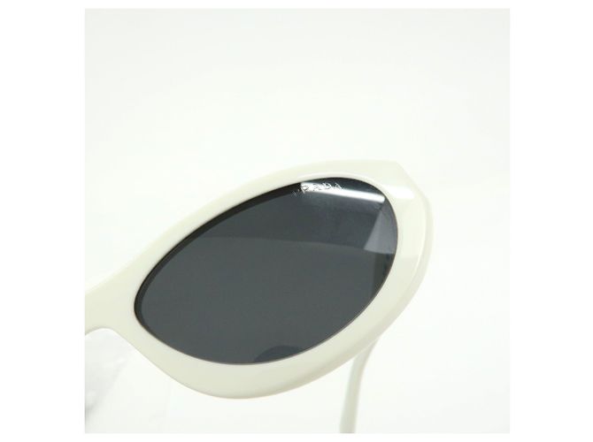 Gafas de sol de plástico PRADA Logo 55□16 White SPR 26Z - vista 11