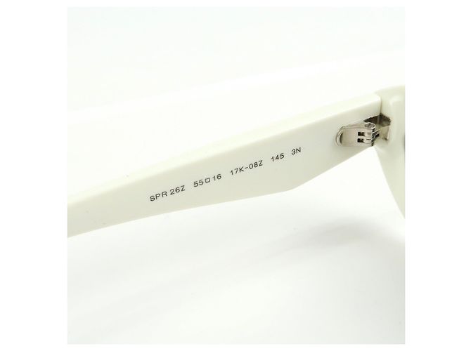 Gafas de sol de plástico PRADA Logo 55□16 White SPR 26Z - vista 14