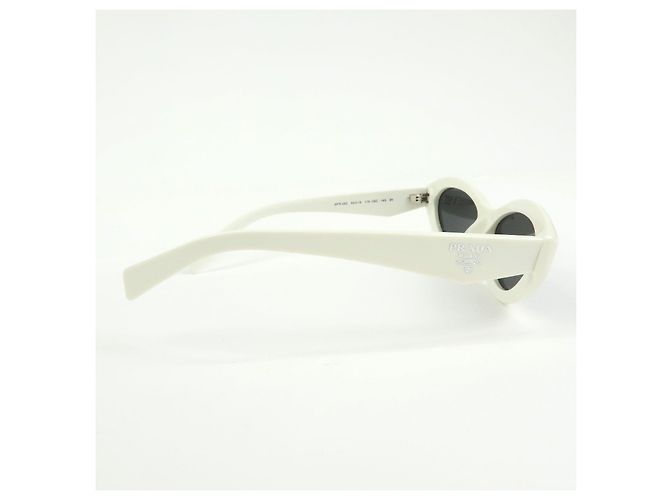 Gafas de sol de plástico PRADA Logo 55□16 White SPR 26Z - vista 6