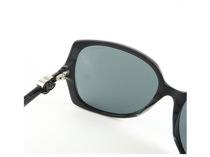 Gafas de sol de plástico CHANEL COCO Mark 61□16 Black 5216-A - vista 12