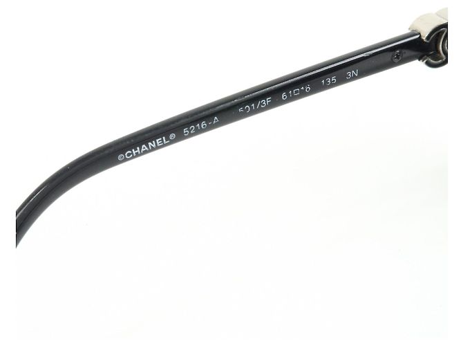 Gafas de sol de plástico CHANEL COCO Mark 61□16 Black 5216-A - vista 15