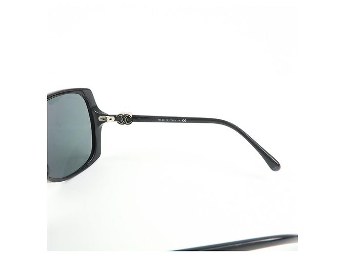 Gafas de sol de plástico CHANEL COCO Mark 61□16 Black 5216-A - vista 7