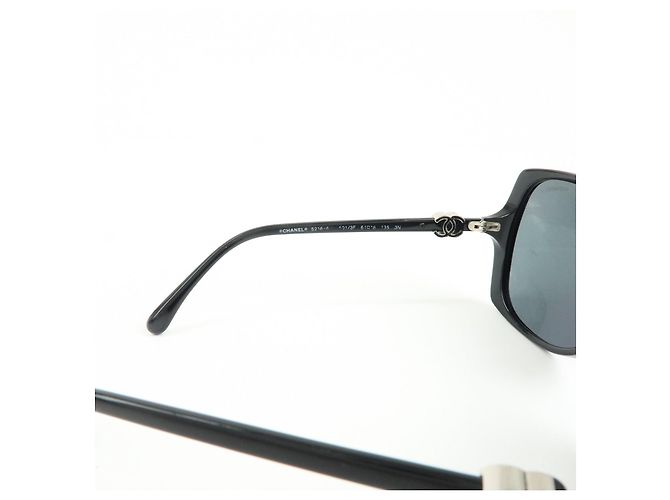 Gafas de sol de plástico CHANEL COCO Mark 61□16 Black 5216-A - vista 8