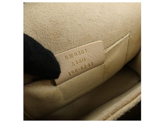 FENDI Mini Kan I Borsa a tracolla e spalla in pelle con catena Beige 8M0381 - vista 23