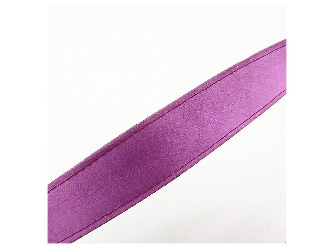 PRADA Mini borsa a mano pochette in raso con logo triangolare Viola - vista 7