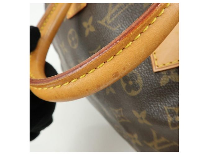 Louis Vuitton Monogram Speedy 25 Boston Bag Hand Bag Brown M41528 - vista 10