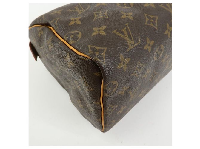 Louis Vuitton Monogram Speedy 25 Boston Bag Hand Bag Brown M41528 - vista 11
