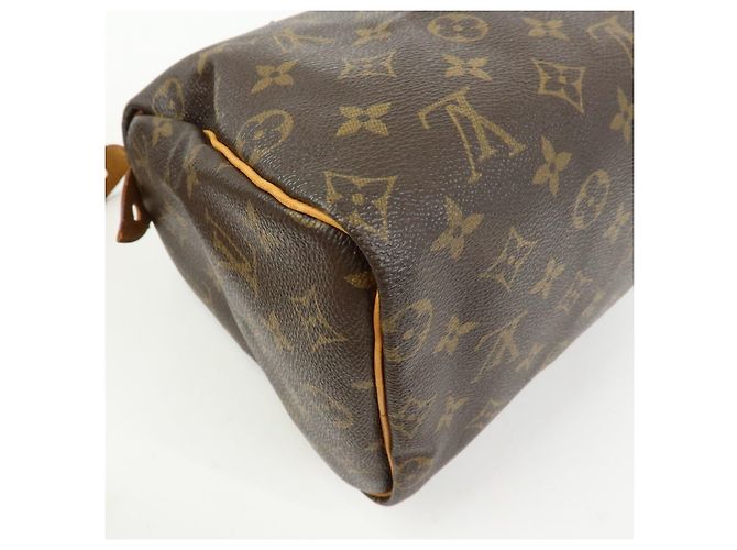 Louis Vuitton Monogram Speedy 25 Boston Bag Hand Bag Brown M41528 - vista 13