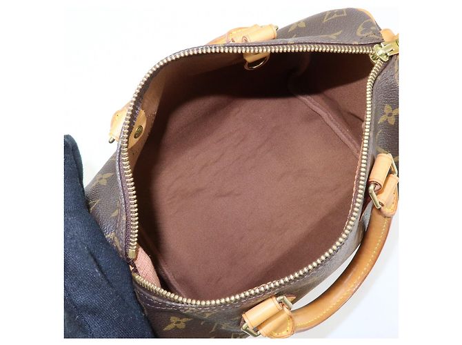 Louis Vuitton Monogram Speedy 25 Boston Bag Hand Bag Brown M41528 - vista 19