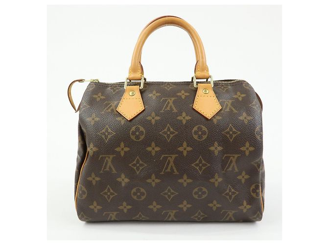 Louis Vuitton Monogram Speedy 25 Boston Bag Hand Bag Brown M41528 - vista 2
