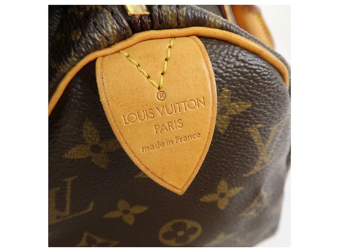 Louis Vuitton Monogram Speedy 25 Boston Bag Hand Bag Brown M41528 - vista 22