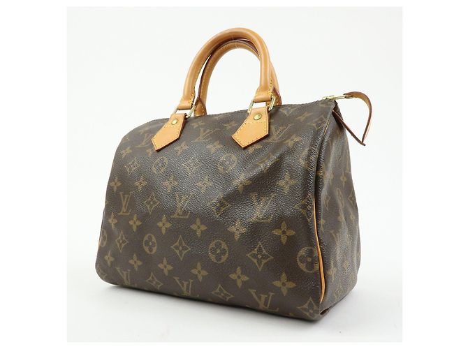 Louis Vuitton Monogram Speedy 25 Boston Bag Hand Bag Brown M41528 - vista 3