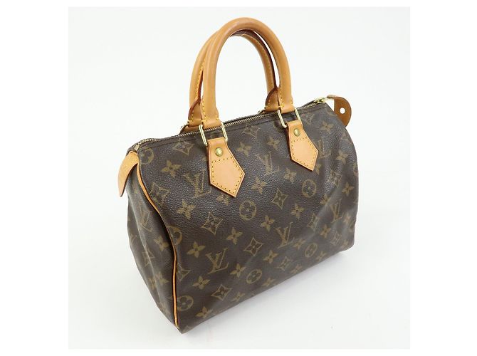 Louis Vuitton Monogram Speedy 25 Boston Bag Hand Bag Brown M41528 - vista 4