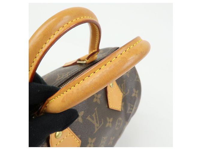 Louis Vuitton Monogram Speedy 25 Boston Bag Hand Bag Brown M41528 - vista 8
