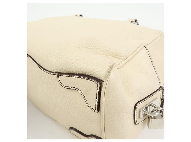 PRADA Borsa Boston in pelle Vitello Daino Borsa a tracolla Ivory BR3091 - vista 12