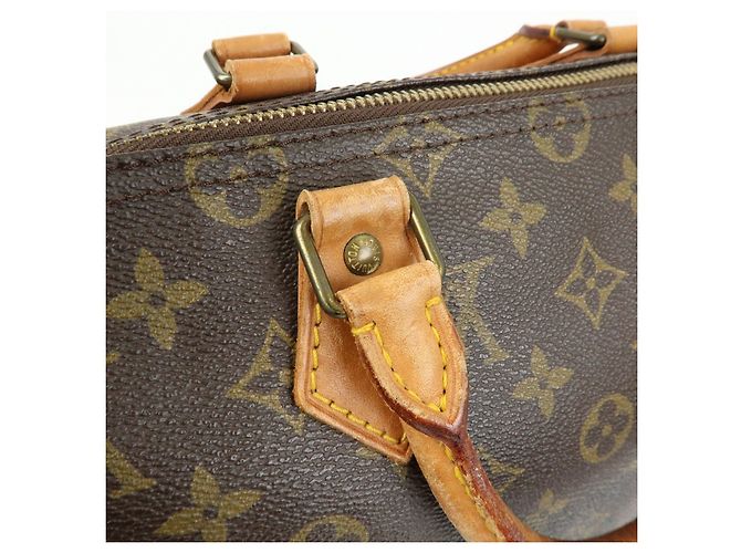 Louis Vuitton Monogram Speedy 35 Boston Bag Hand Bag Brown M41524 - vista 10