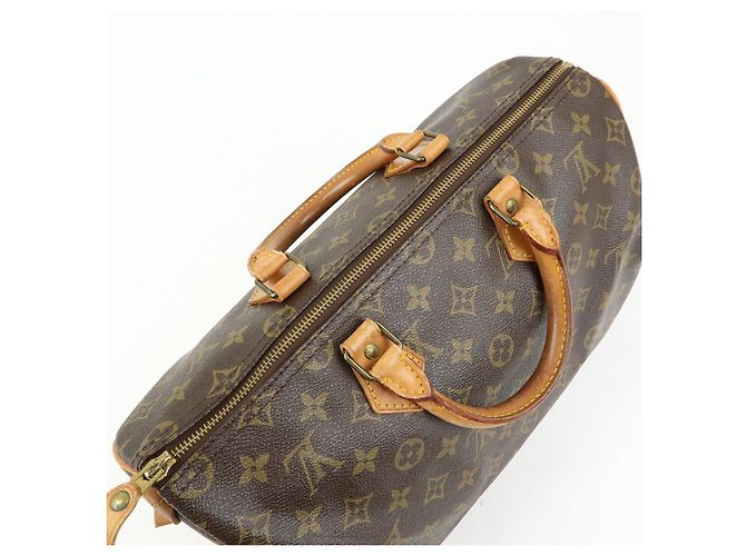 Louis Vuitton Monogram Speedy 35 Boston Bag Hand Bag Brown M41524 - vista 18