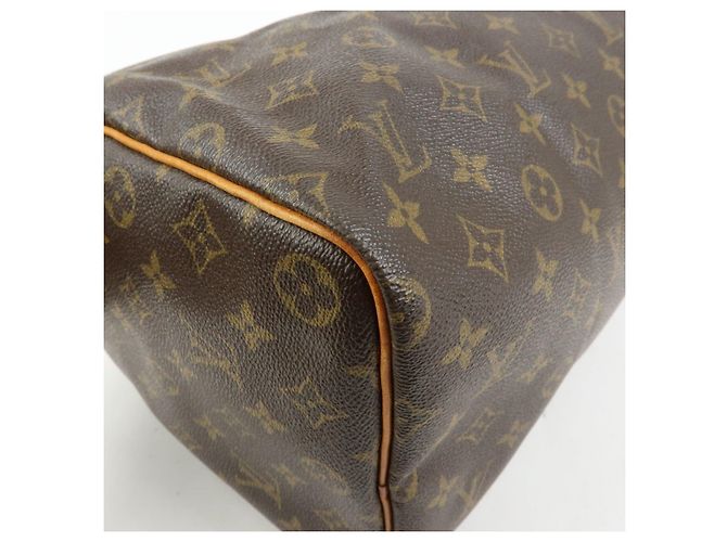 Louis Vuitton Monogram Speedy 40 Borsa a Mano Borsa Boston Marrone M41522 - vista 10
