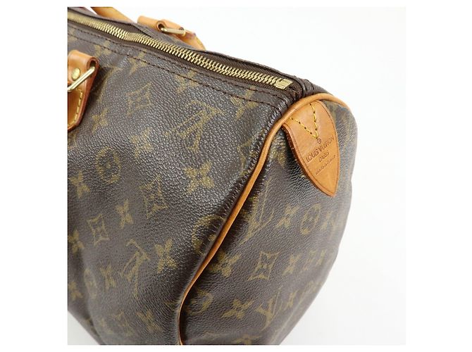 Louis Vuitton Monogram Speedy 40 Borsa a Mano Borsa Boston Marrone M41522 - vista 16