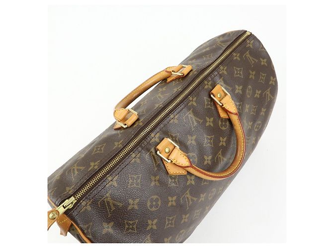 Louis Vuitton Monogram Speedy 40 Borsa a Mano Borsa Boston Marrone M41522 - vista 18