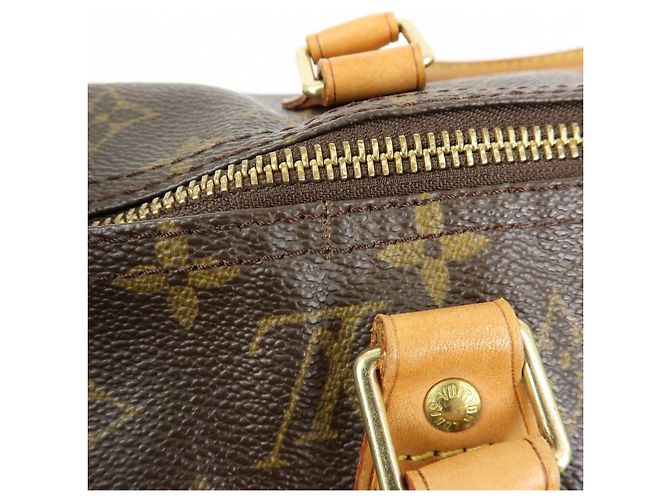Louis Vuitton Monogram Speedy 40 Borsa a Mano Borsa Boston Marrone M41522 - vista 19