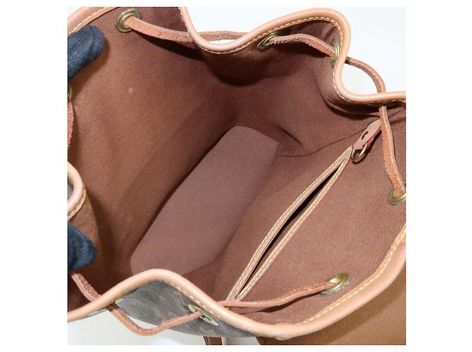 Zaino Louis Vuitton Monogram Montsouris MM Brown M51136 - vista 21