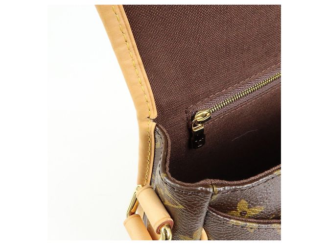 Borsa a Tracolla Louis Vuitton Monogram Menilmontant MM Marrone M40473 - vista 21