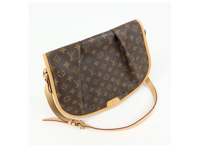Borsa a Tracolla Louis Vuitton Monogram Menilmontant MM Marrone M40473 - vista 4