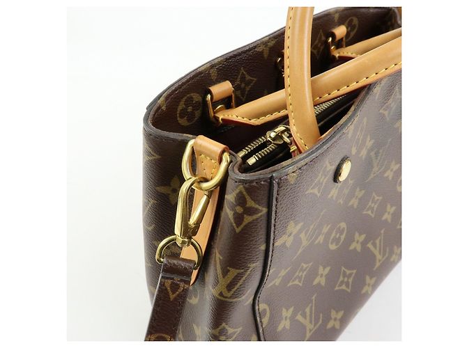 Louis Vuitton Monogram Montaigne BB Borsa 2Way Borsa a Mano Brown M41055 - vista 17