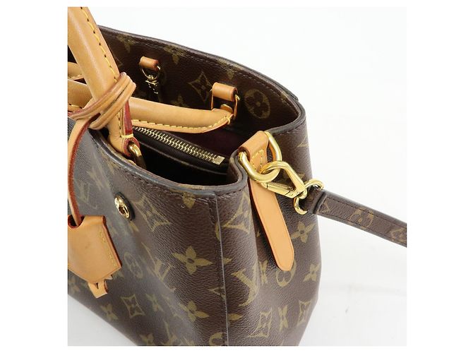 Louis Vuitton Monogram Montaigne BB Borsa 2Way Borsa a Mano Brown M41055 - vista 18