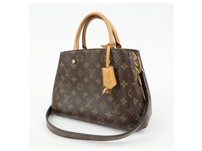 Louis Vuitton Monogram Montaigne BB Borsa 2Way Borsa a Mano Brown M41055 - vista 3