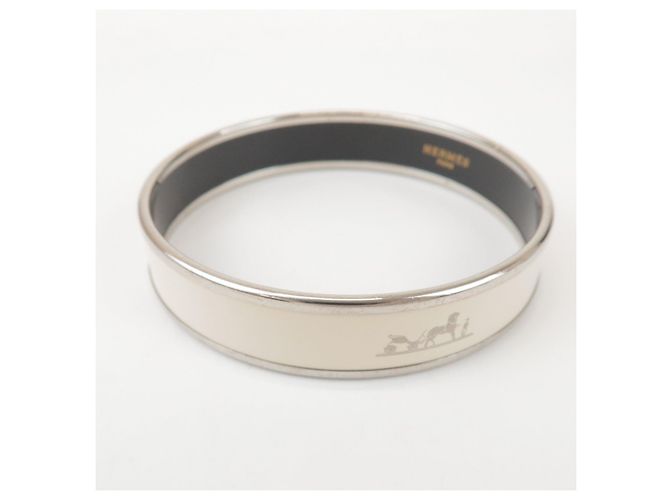 Hermès Bracciale HERMES Email MM Placcato Avorio Argento - vista 4