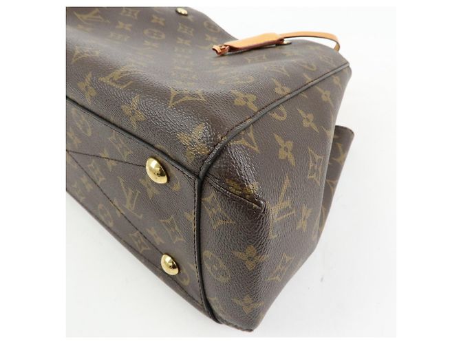 Louis Vuitton Monogram Montaigne MM 2Way Bag Hand Bag Brown M41056 - vista 11