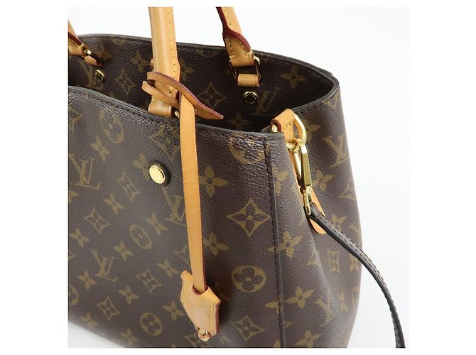 Louis Vuitton Monogram Montaigne MM 2Way Bag Hand Bag Brown M41056 - vista 15
