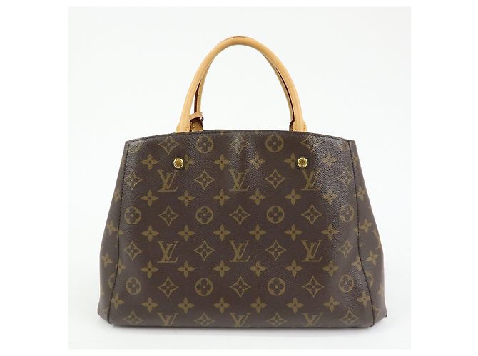 Louis Vuitton Monogram Montaigne MM 2Way Bag Hand Bag Brown M41056 - vista 2