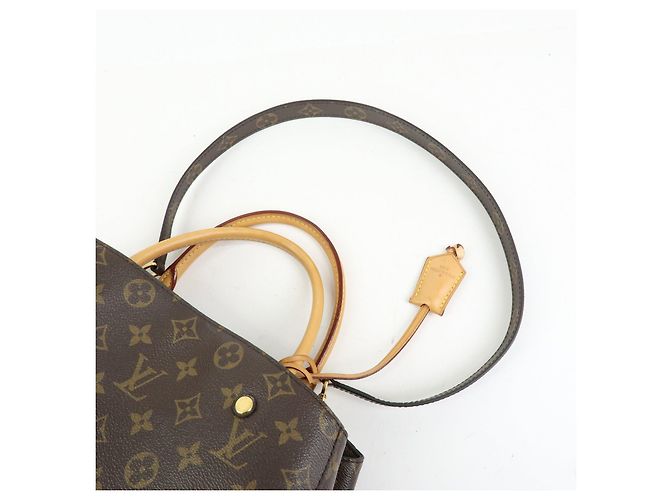 Louis Vuitton Monogram Montaigne MM 2Way Bag Hand Bag Brown M41056 - vista 6
