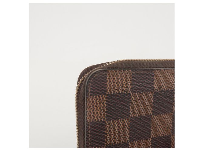 Louis Vuitton Damier Canvas Zippy Coin Case Wallet Brown N63070 - vista 10