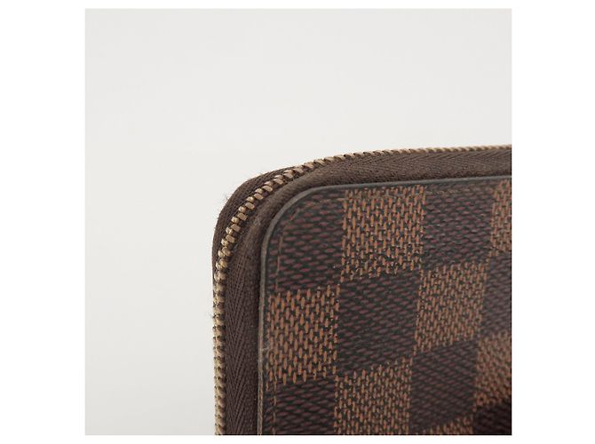 Louis Vuitton Damier Canvas Zippy Coin Case Wallet Brown N63070 - vista 12