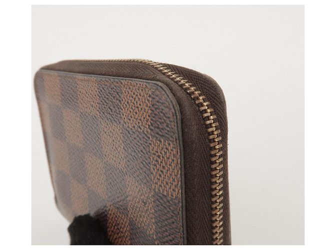Louis Vuitton Damier Canvas Zippy Coin Case Wallet Brown N63070 - vista 13