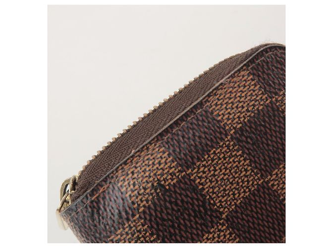 Louis Vuitton Damier Canvas Zippy Coin Case Wallet Brown N63070 - vista 16